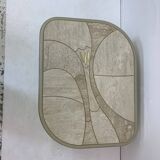 Table basse en travertin design milieu du siècle, années 1970