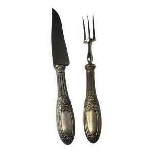 Paire de couvert argent