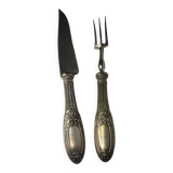 Pair of silver-filled cutlery