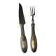 Pair of silver-filled cutlery