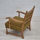 1960s, Danish lounge chair, original very good condition, furniture wool, solid oak wood.
