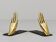 Mid-century bookends by Carl Auböck with brass hands #1928, Vienna, Austria