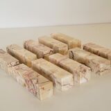 10 covered stand vintage marble knife holder