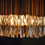 Venini ceiling lamp, cut glass, Italy, 1970