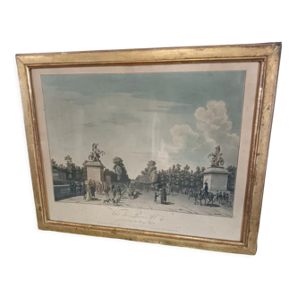 View of Paris engraving