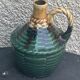 Liquor carafe, shape of Dame Jeanne Barbotine, vintage glazed ceramic