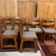 Série de 6 chaises brutalistes