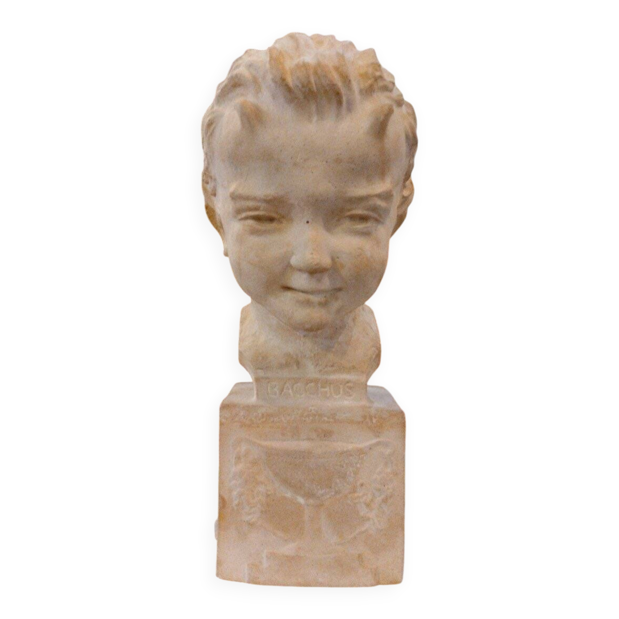 Bust - Bacchus - Terracotta - André Cavacos - c. 1930.