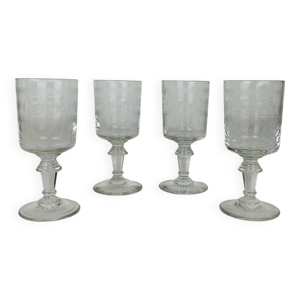 4 verres Baccarat modèle Chanel gravure 3458 | Selency