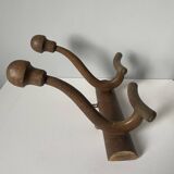 Wooden wall coat rack circa 1900
