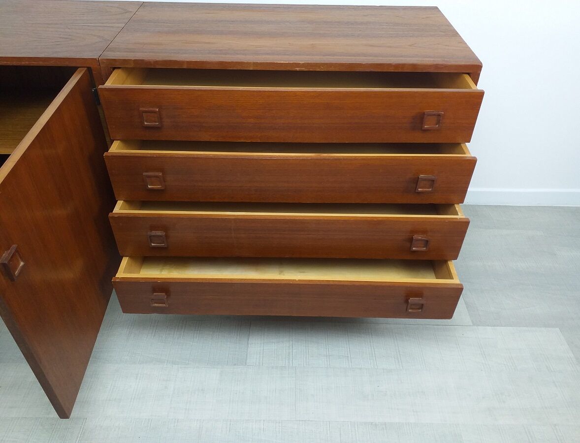 Modernist 60s vintage Scandinavian teak sideboard