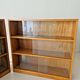 Pair of Mid-Century Oak School Bookcases