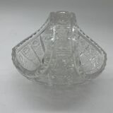 Bohemian cut crystal basket – 20th century