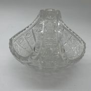Panier en cristal de Bohême taillé – XXe siècle