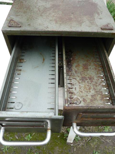 4-drawer industrial metal loft furniture from the 1970s, brand FLAMBO.