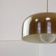 Space Age Brown Pendant Lamp from Guzzini, 1960s