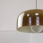 Suspension en brun de l'ère spatiale de Guzzini, années 1960