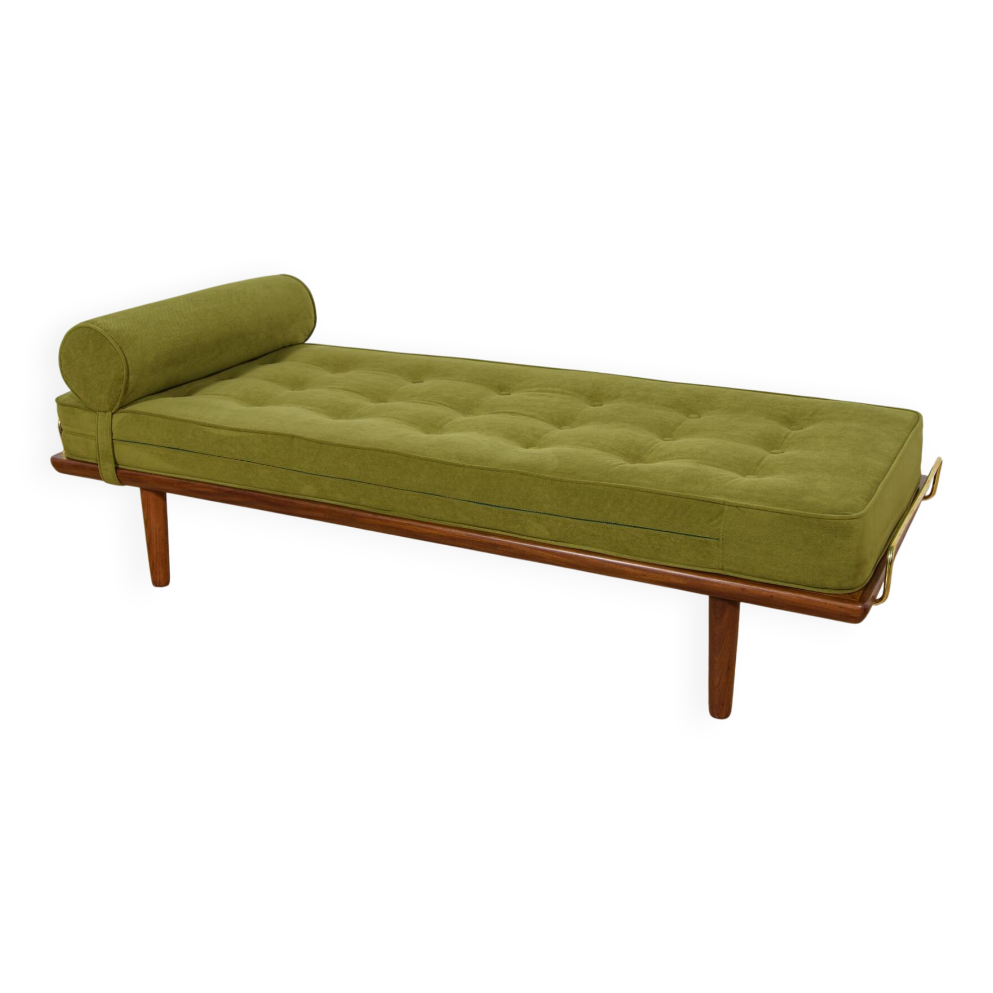 Modèle GE-19 de méridienne en teck, conçu par Hans J. Wegner pour Getama, Danemark, années 1950