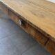 Authentic vintage farmhouse table from the 1950s in solid oak.
