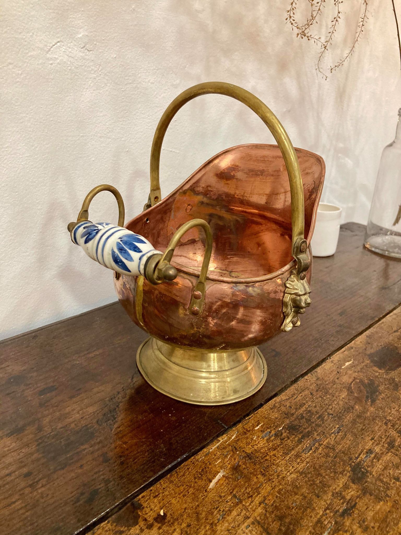 Lot of 3 copper decoration containers