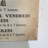 Plaque horaires pharmacie