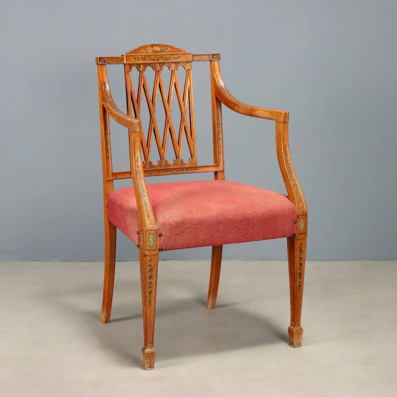 Victorian antique armchair in mahogany, United Kingdom, 19th century