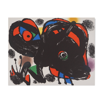 Joan miro: wild animal - original lithograph