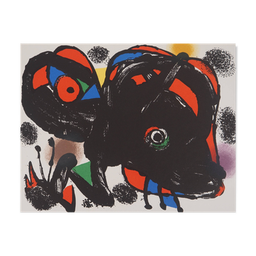 Joan miro: wild animal - original lithograph