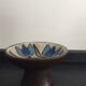 Vintage ceramic candle holder signed Yvette Manoy