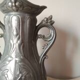 Art Nouveau style pewter vase - amphora vase
