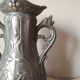 Art Nouveau style pewter vase - amphora vase