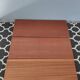 Shelf String black metal structure and 3 teak veneer boards