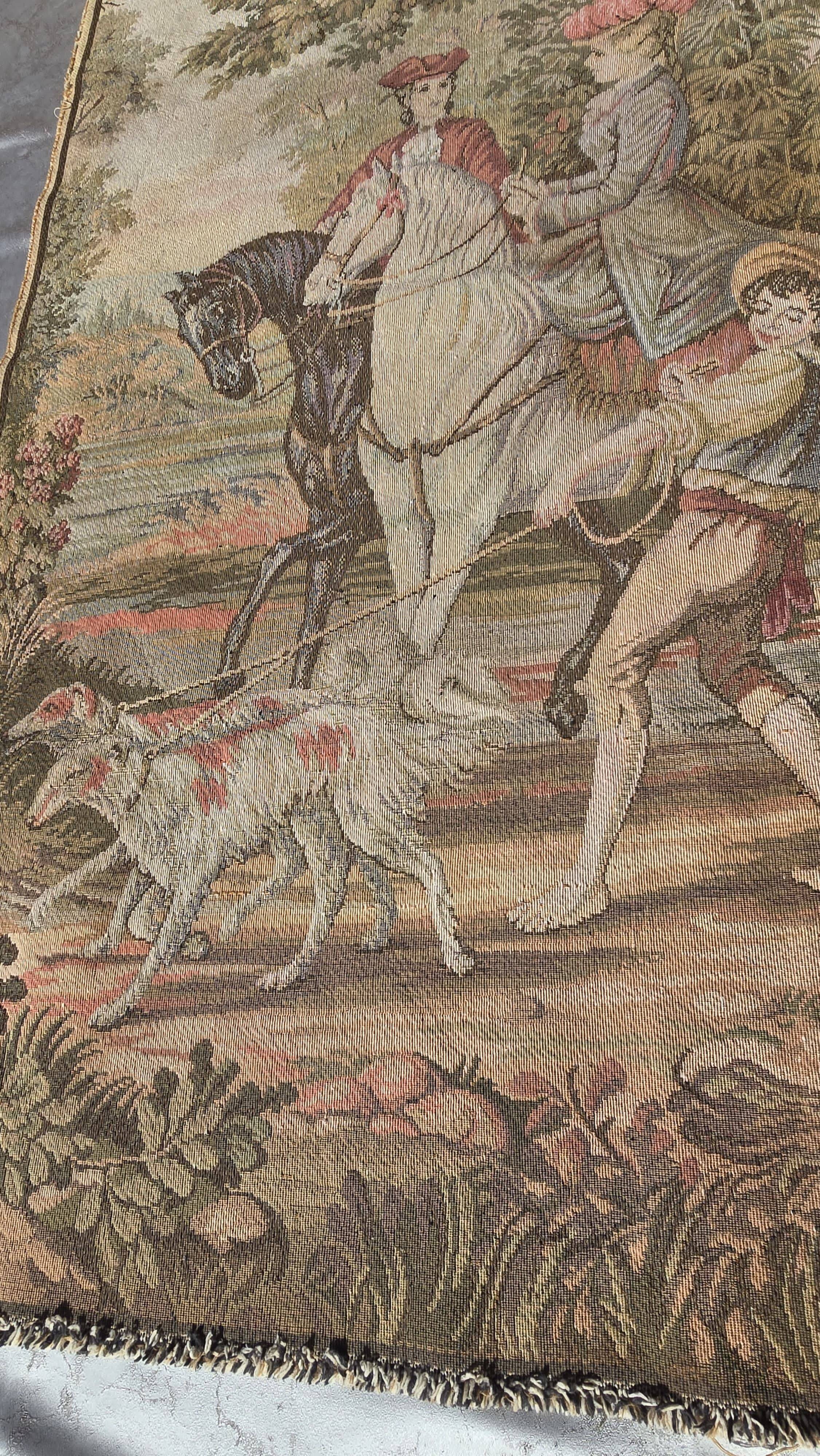 Vintage jacquard wall tapestry