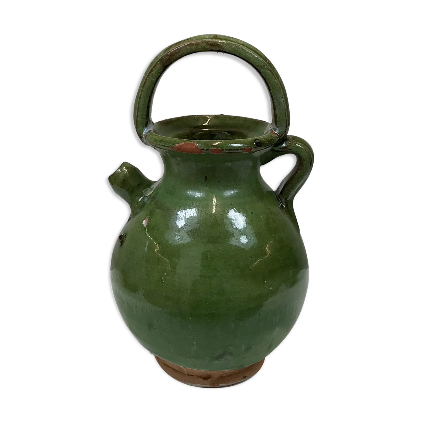 Green terracotta gargoulette