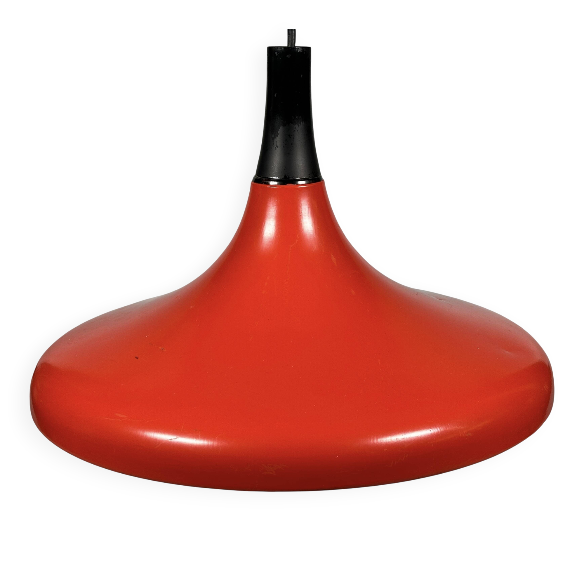 Lampe de plafond Erco Lightning des années 1960 et 1970 en aluminium métallique