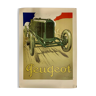 Large Advertising Lithographic Print Peugeot 1912