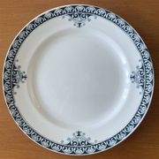6 antique dessert plates in Saint-Amand earthenware (Nord)