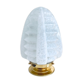 Clichy glass globe skyscraper lamp