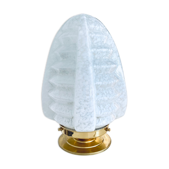 Clichy glass globe skyscraper lamp