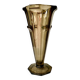 Vase cornet 1930 Art Deco verre fumé