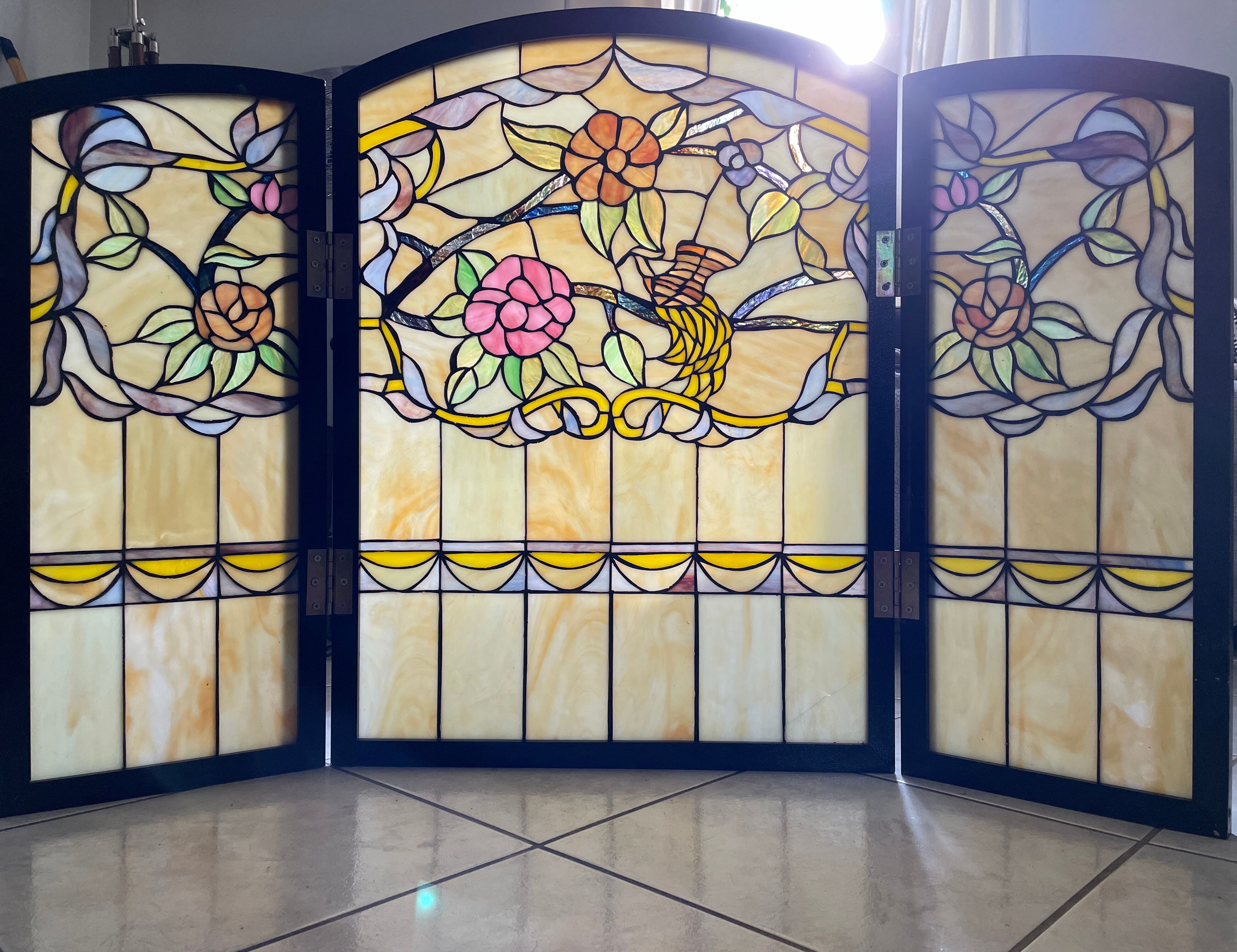 Tiffany-style stained glass firewall