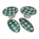 Ensemble de plats anciens carreaux écossais