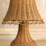 Rattan mushroom lamp