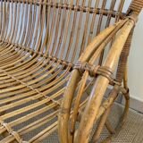 Rattan bench