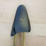 Double gold metal wall lamp and glass tulips, 1950s