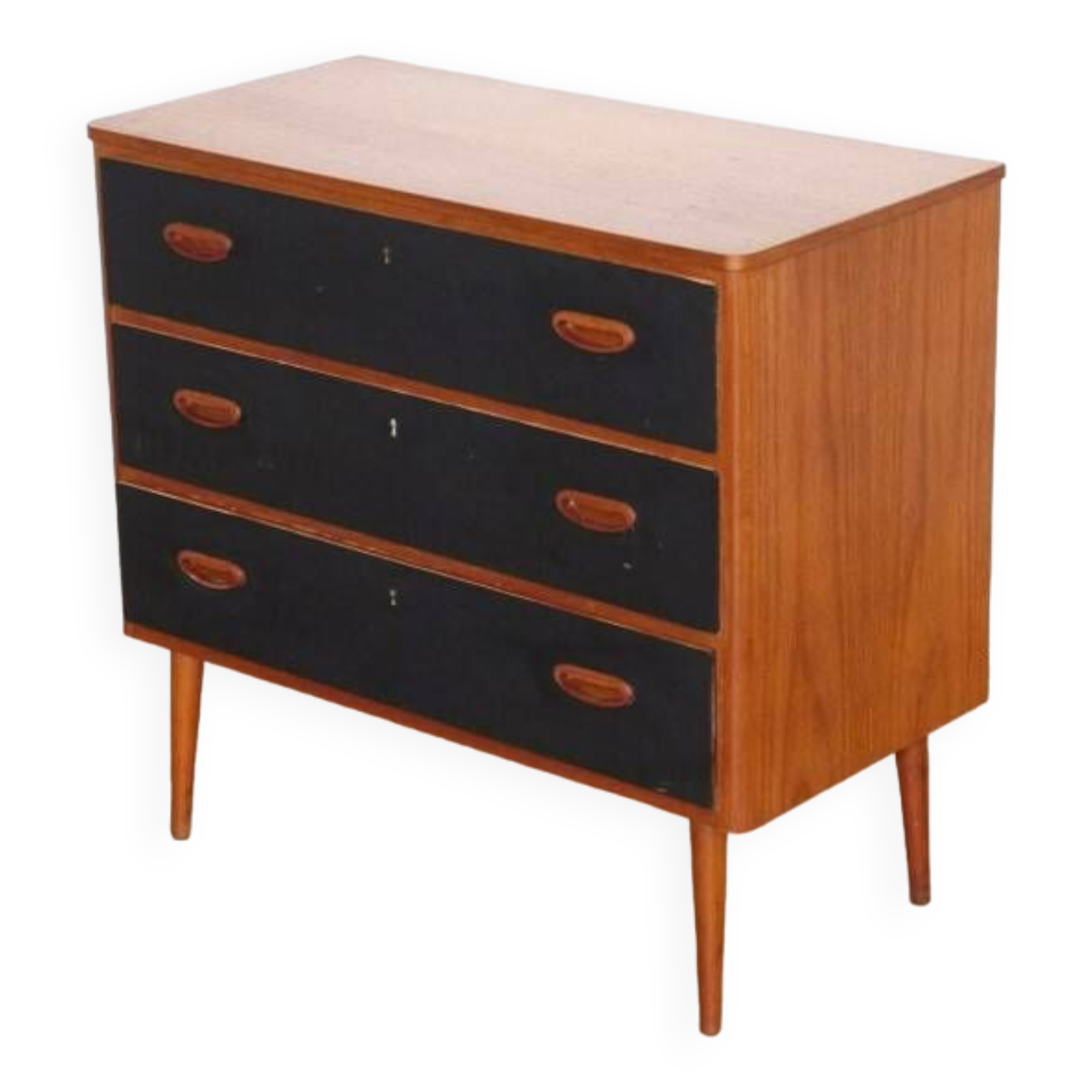 Vintage scandinavian teak chest of drawers