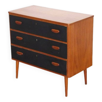 Vintage scandinavian teak chest of drawers