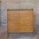 Commode vintage 1950/60 en placage de chêne