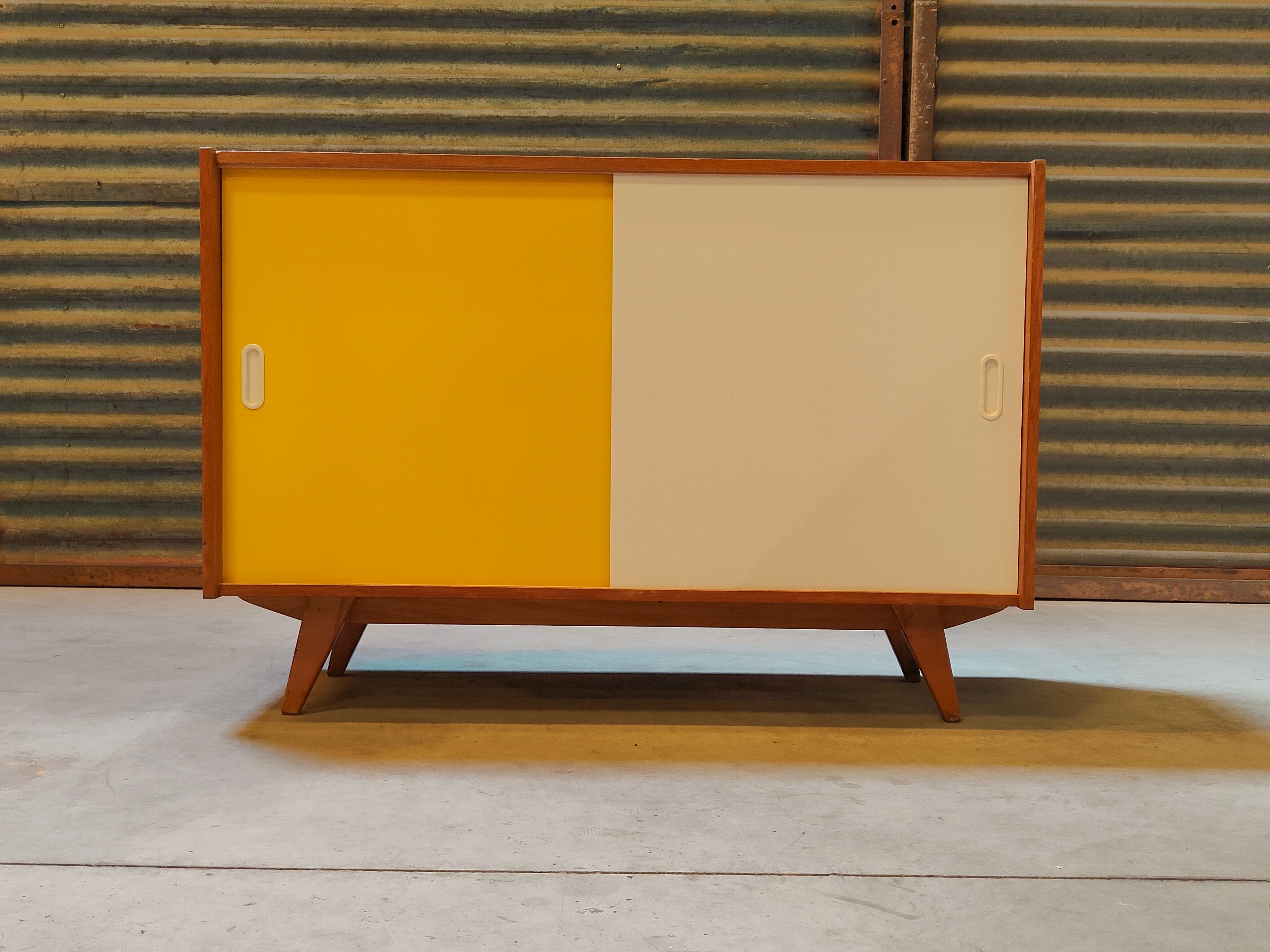 Buffet U 452 Yellow by Jiri Jiroutek for Interier Praha 1960