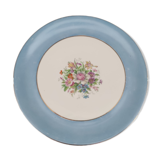 Plat rond en porcelaine de Limoges B&Cie